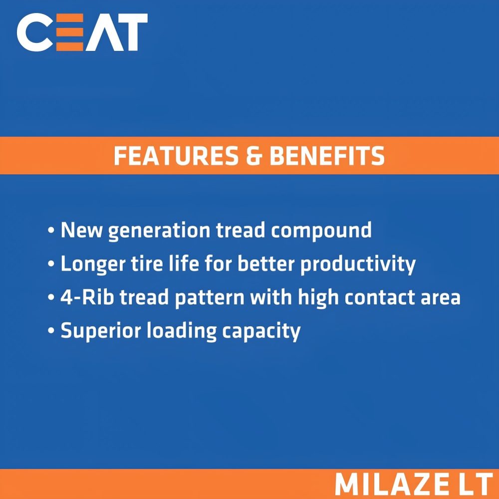 195 R15C 8PR MILAZE CEAT Tyre - Image 2